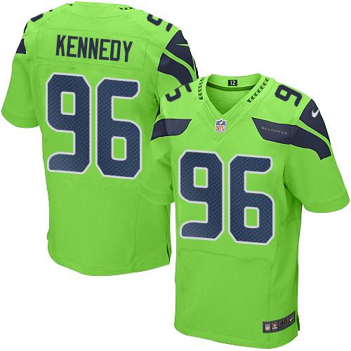 Nike Seahawks #96 Cortez Kennedy Green Men's Stitched NFL Elite Rush Jersey